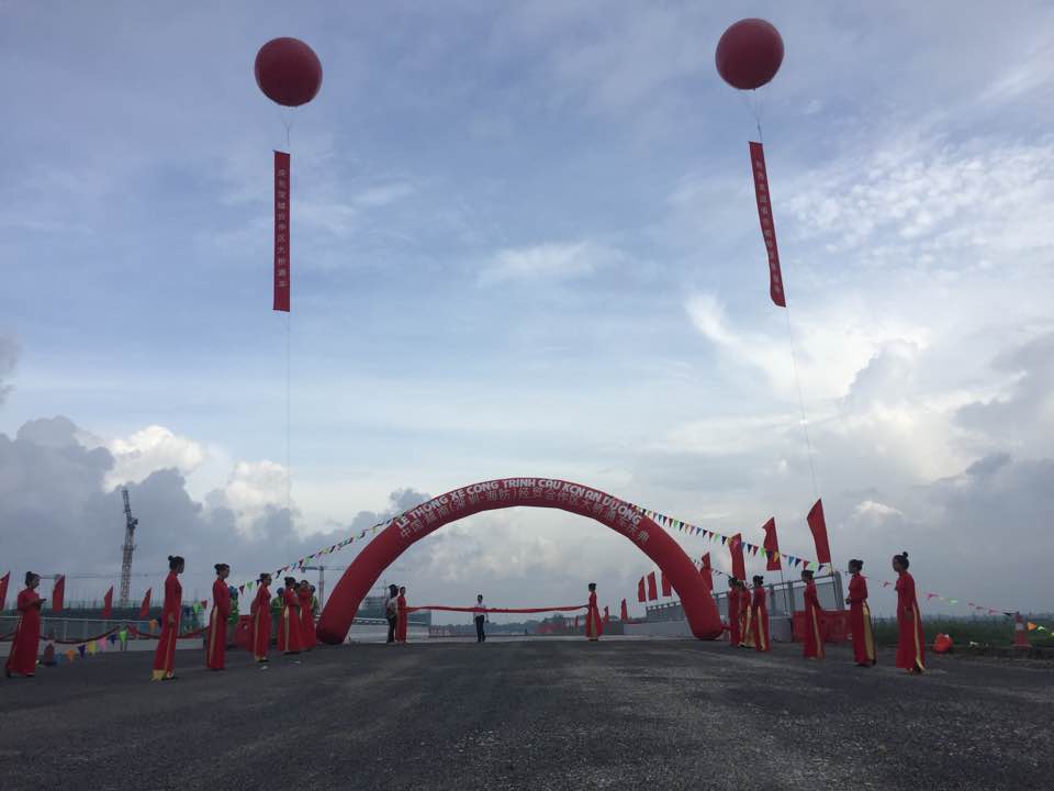 Lễ Thông xe công trình cầu trong KCN An Dương